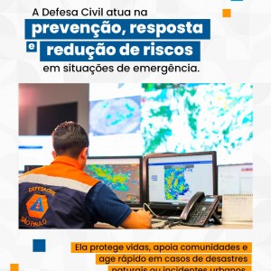 Defesa Civil orienta população sobre quando acionar o serviço